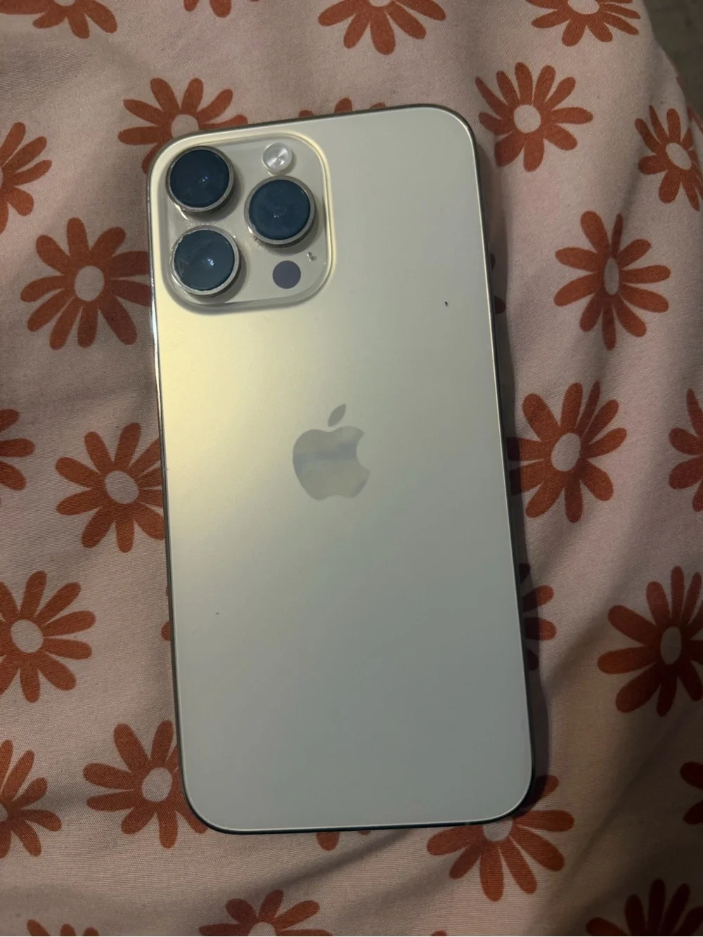 Apple iPhone with Gradient Orange and Blue Display